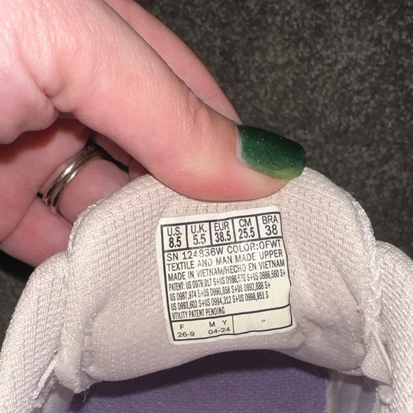 Skechers Women's Cream and Lavender Sneakers - Picture 7 of 7